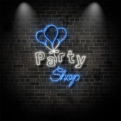 Party Shop With Balloons Neon Sign | Shineneon