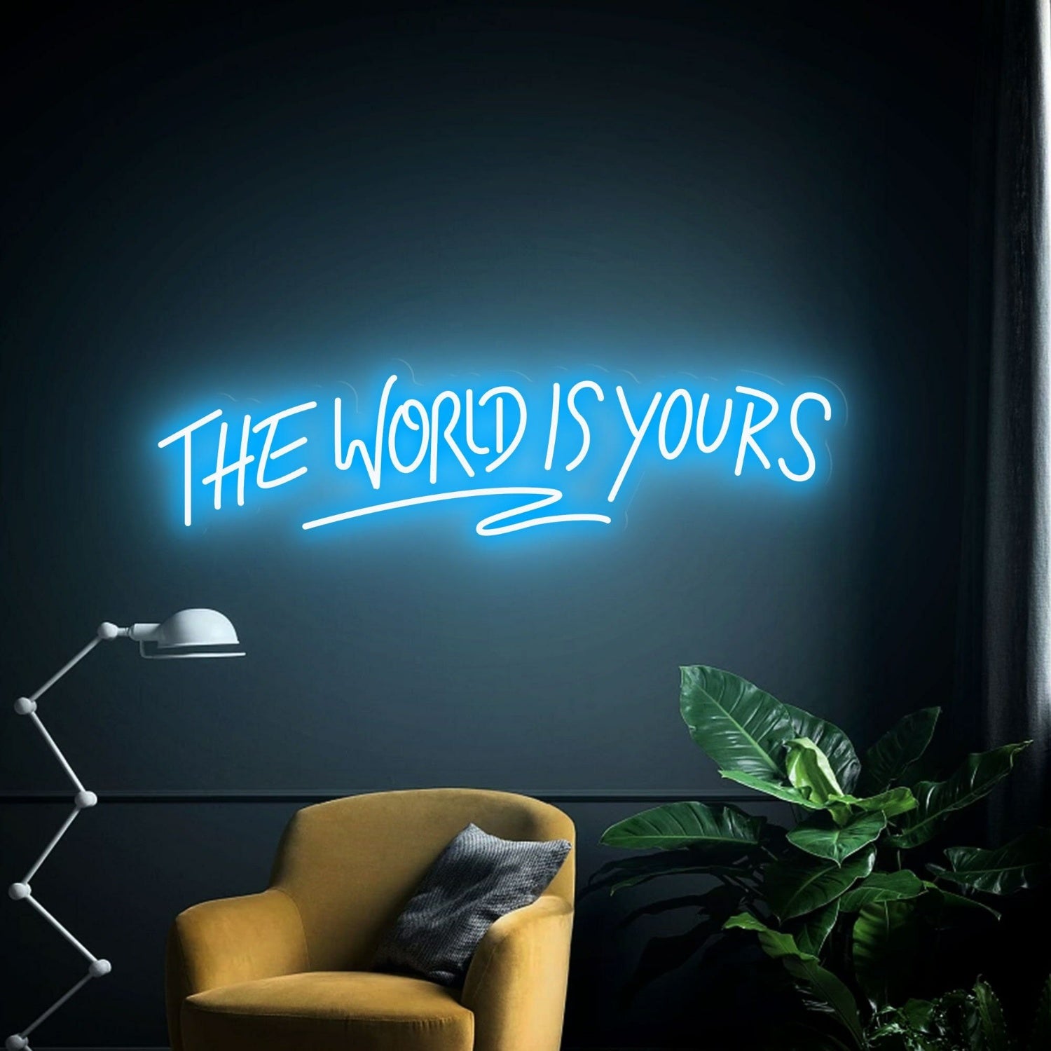 Party Space World Is Yours Led Neon Sign Wall Decor | Shineneon