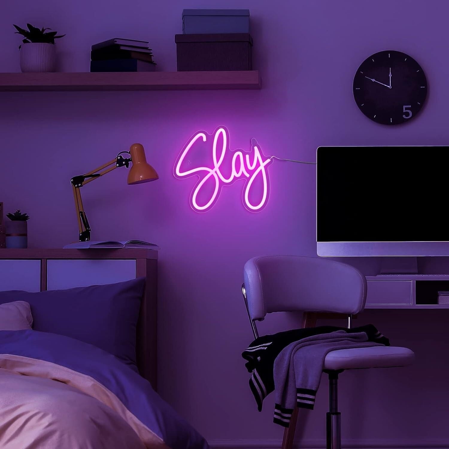 Party The Versatile Deep Pink Slay Led Neon Sign | Shineneon