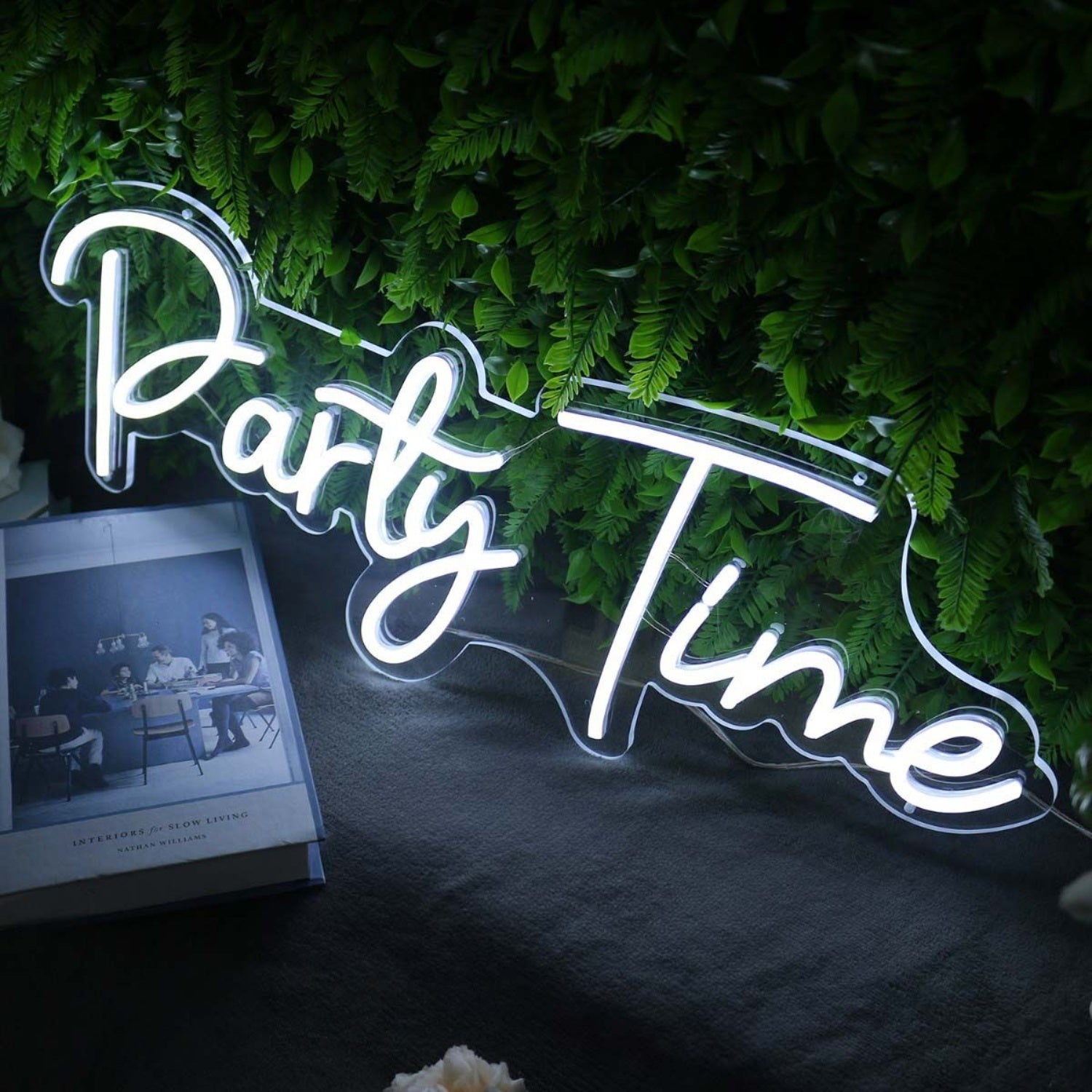 Party Time White Neon Sign | Shineneon