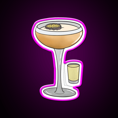 Passion Fruit Martini With Prosecco Cocktail Bar Decor Led Neon Sign Rgb Color - Shineneon
