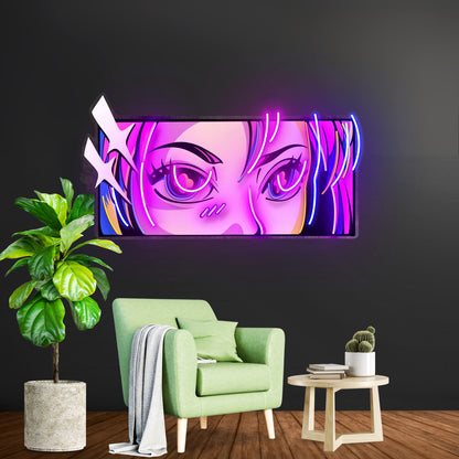 Passionate Eyes Led Neon Sign Light Pop Art Acrylic Artwork For Sale