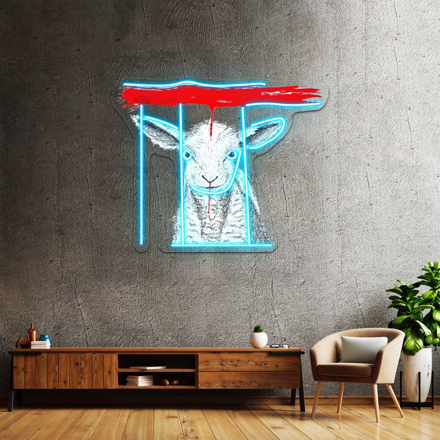 Passover Lamb Wall Artwork Neon Signs