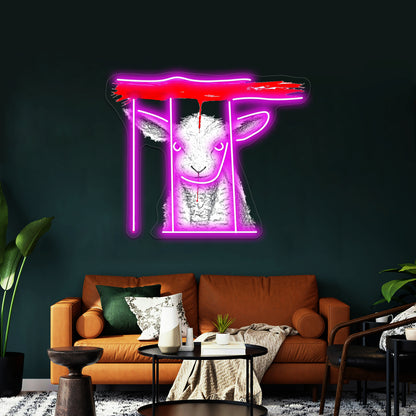 Passover Lamb Wall Artwork Neon Signs