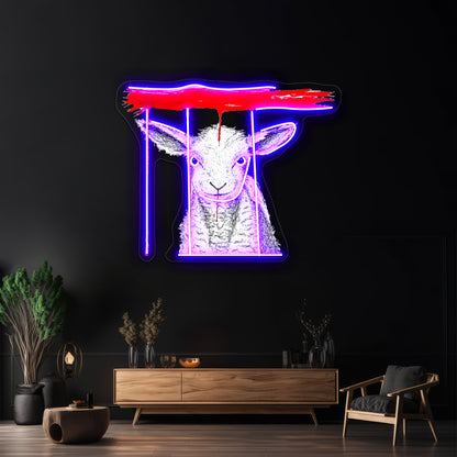 Passover Lamb Wall Artwork Neon Signs