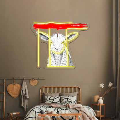 Passover Lamb Wall Artwork Neon Signs