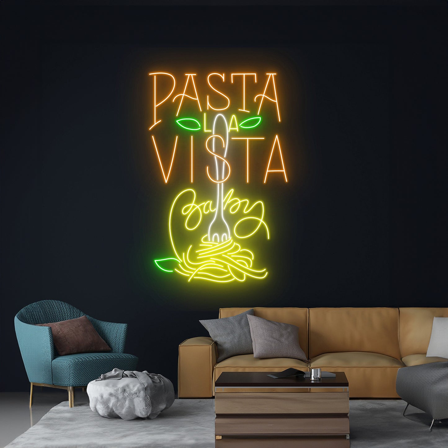 Pasta La Vista Baby Neon Sign