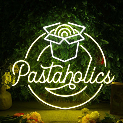 Pastaholics Yellow Led Neon Sign - Shineneon