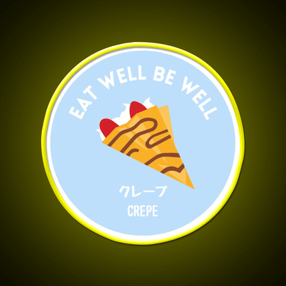 Pastel Crepe Pancake Japanese Snack Food Led Neon Sign Rgb Color - Shineneon