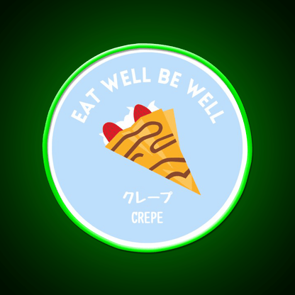 Pastel Crepe Pancake Japanese Snack Food Led Neon Sign Rgb Color - Shineneon
