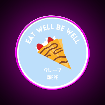 Pastel Crepe Pancake Japanese Snack Food Led Neon Sign Rgb Color - Shineneon