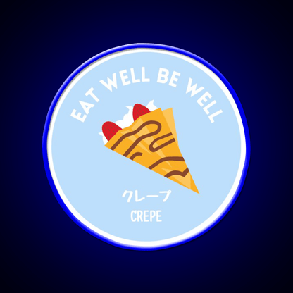 Pastel Crepe Pancake Japanese Snack Food Led Neon Sign Rgb Color - Shineneon