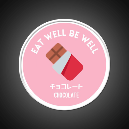 Pastel Pink Chocolate Bar Japanese Food Snack Food Led Neon Sign Rgb Color - Shineneon