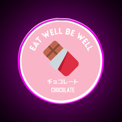Pastel Pink Chocolate Bar Japanese Food Snack Food Led Neon Sign Rgb Color - Shineneon