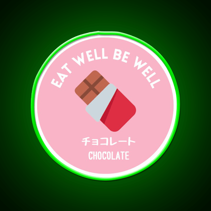 Pastel Pink Chocolate Bar Japanese Food Snack Food Led Neon Sign Rgb Color - Shineneon