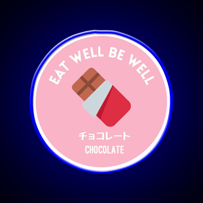 Pastel Pink Chocolate Bar Japanese Food Snack Food Led Neon Sign Rgb Color - Shineneon