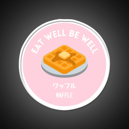 Pastel Pink Waffle Pancake Sweet Snack Food Led Neon Sign Rgb Color - Shineneon