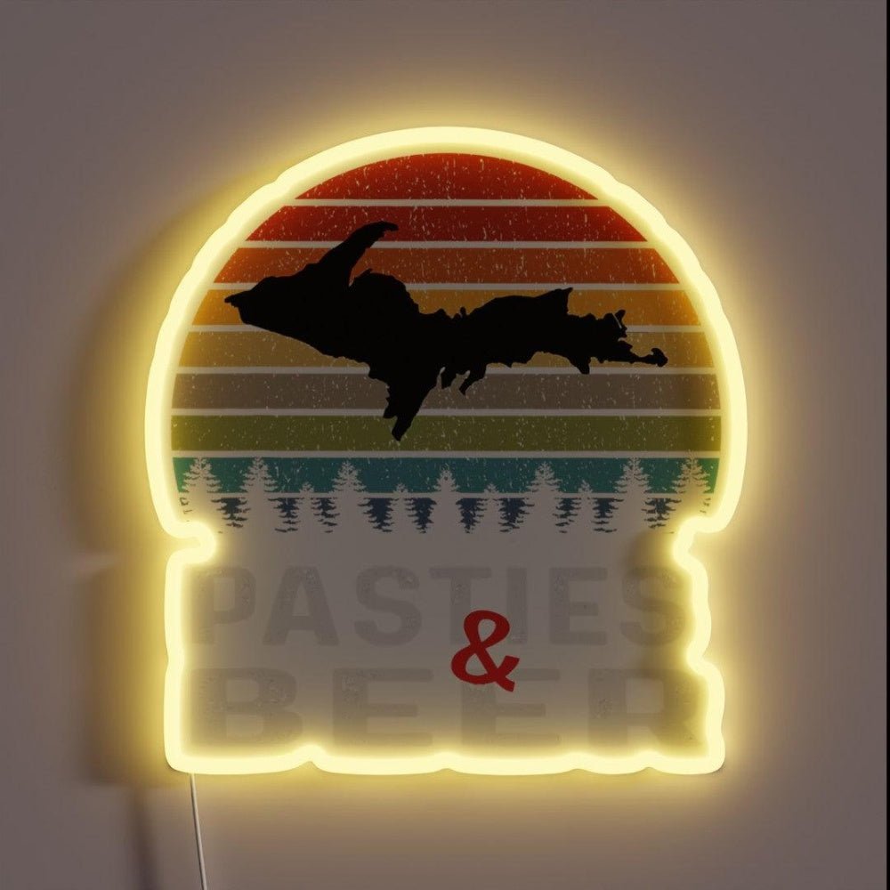 Pasties Beer Yooper 906 Upper Rgb Led Neon Sign - Shineneon