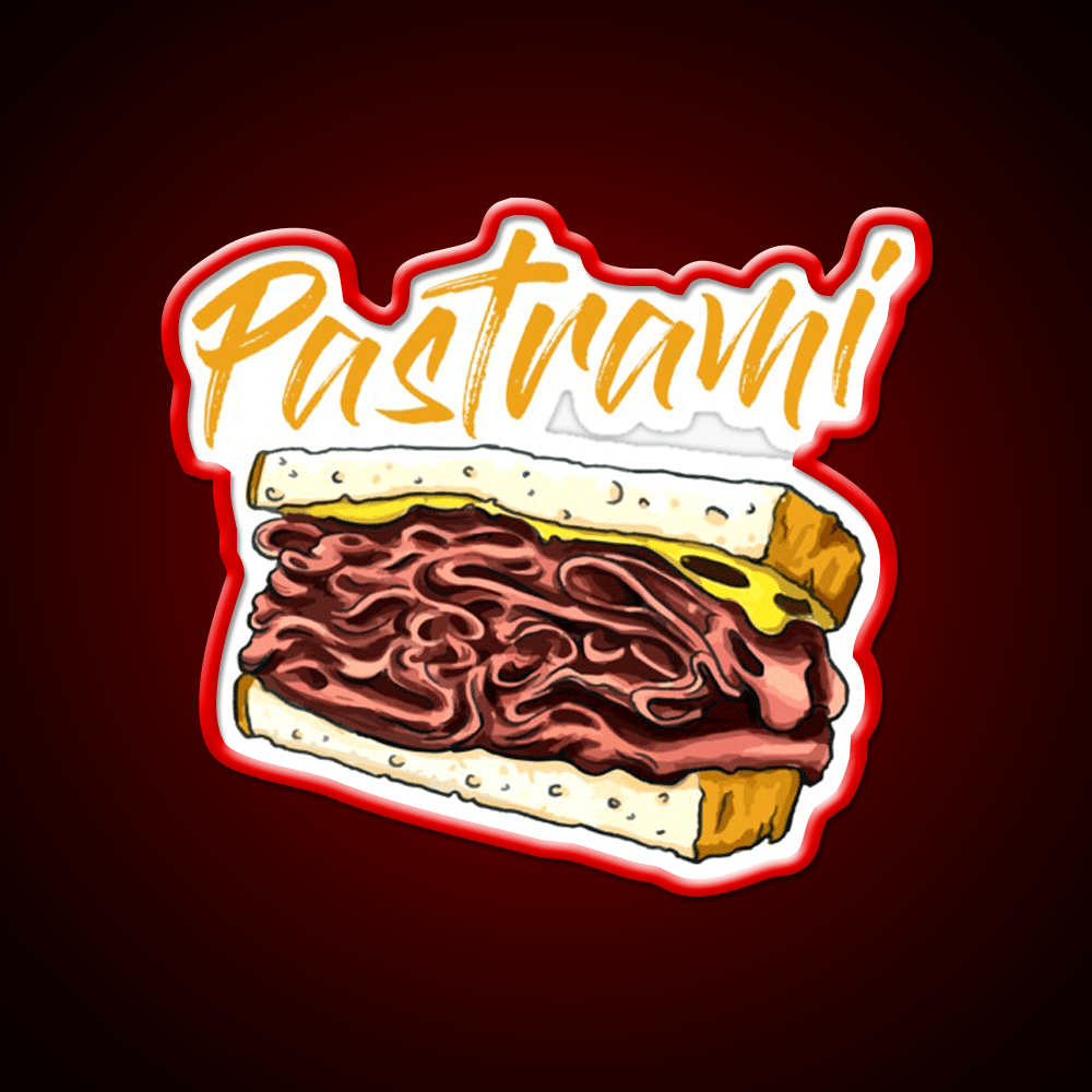 Pastrami Sandwich Day Fast Food Led Neon Sign For Burger Place Rgb Color - Shineneon