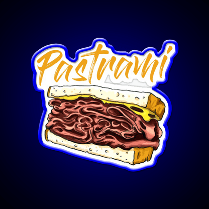 Pastrami Sandwich Day Fast Food Led Neon Sign For Burger Place Rgb Color - Shineneon