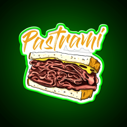Pastrami Sandwich Day Fast Food Led Neon Sign For Burger Place Rgb Color - Shineneon