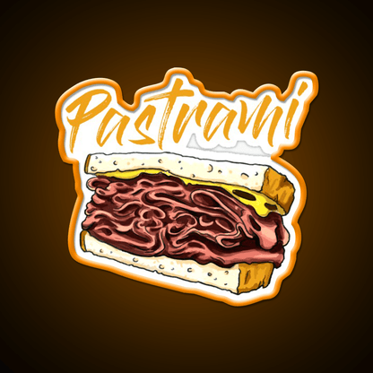 Pastrami Sandwich Day Fast Food Led Neon Sign For Burger Place Rgb Color - Shineneon