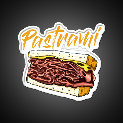 Pastrami Sandwich Day Fast Food Led Neon Sign For Burger Place Rgb Color