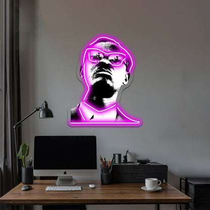 Patrice Lumumba Artwork Neon Wall Sign