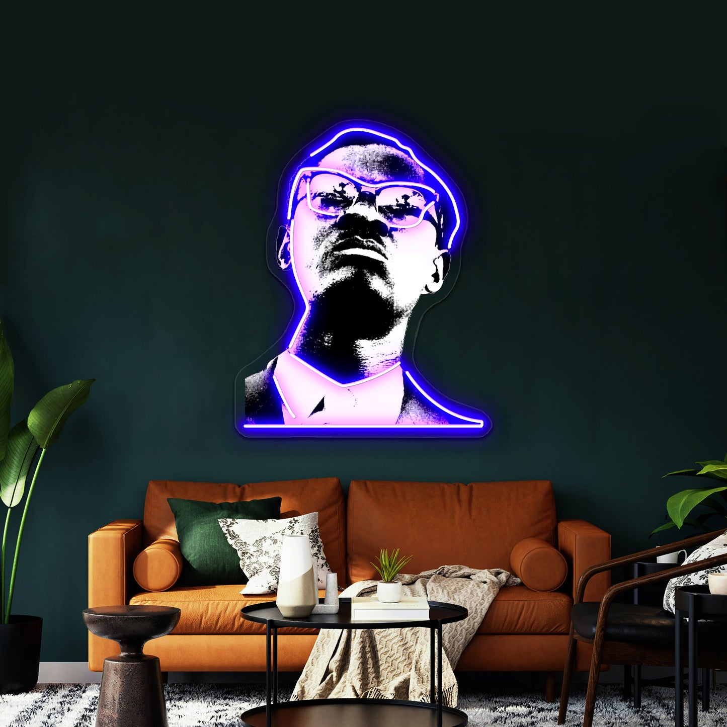 Patrice Lumumba Artwork Neon Wall Sign