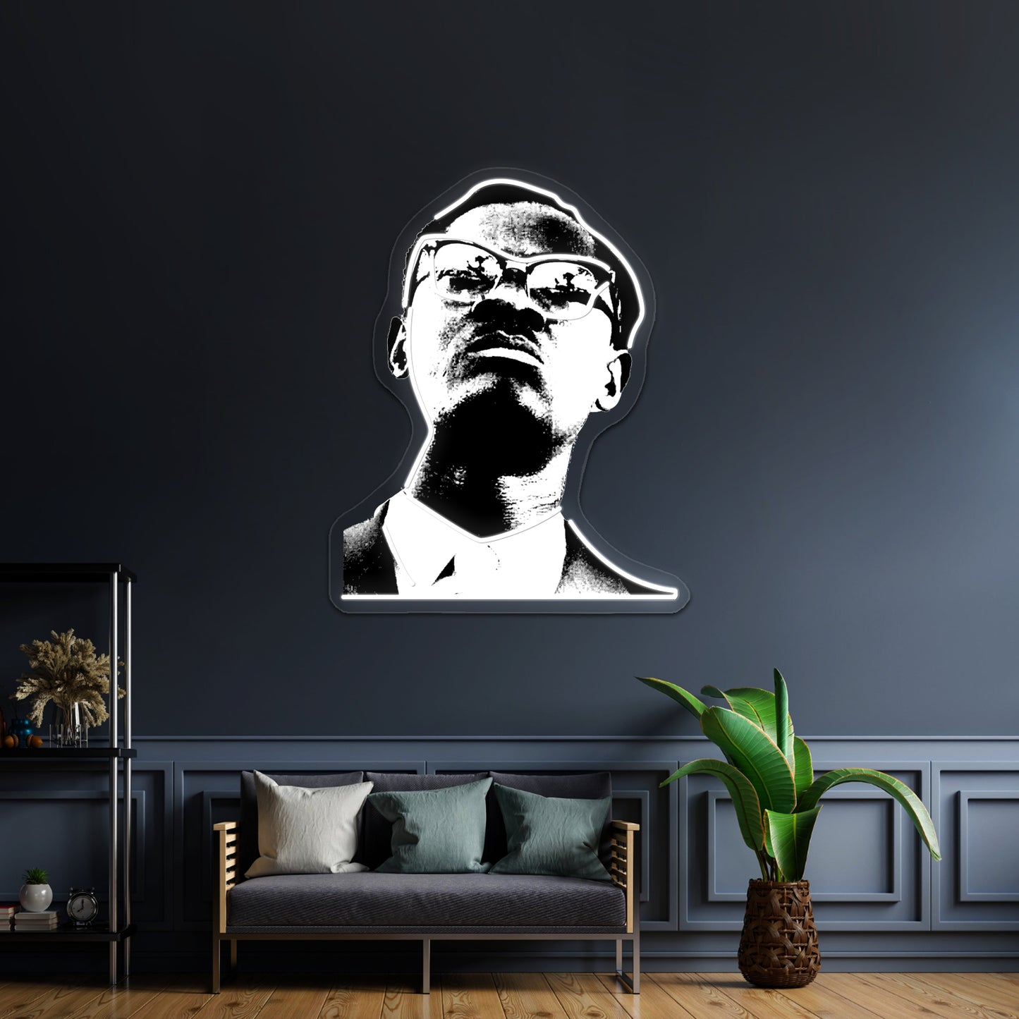 Patrice Lumumba Artwork Neon Wall Sign