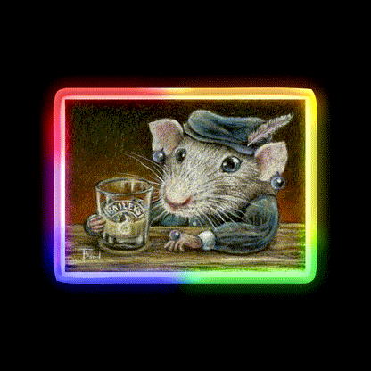Patricia The Rat Man Cave Bar Led Neon Sign Rgb Color