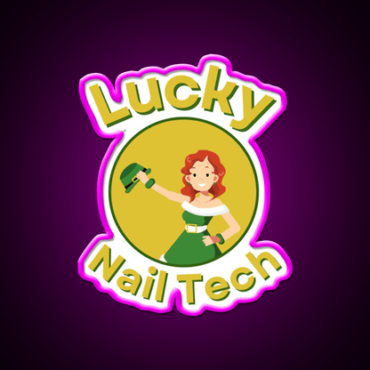 Patricks Day Nail Tech Beer Lover Nail Salon Led Neon Sign Rgb Color - Shineneon
