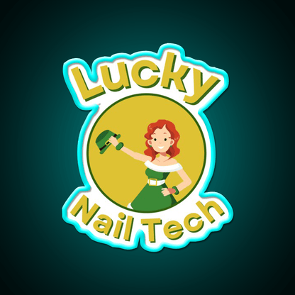 Patricks Day Nail Tech Beer Lover Nail Salon Led Neon Sign Rgb Color - Shineneon