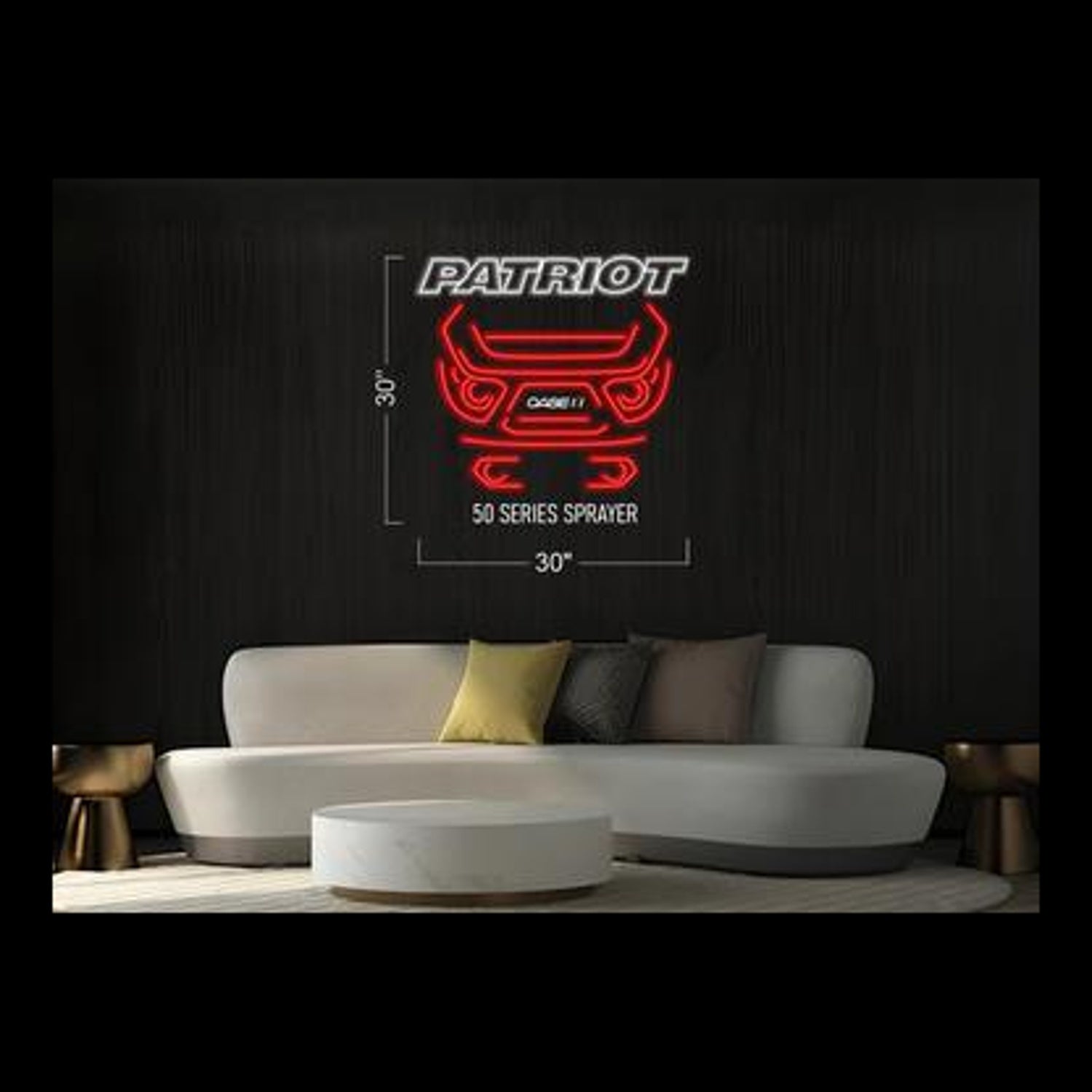 Patriot 50 Series Speaker Led Neon Sign With Car Front Design For Gaming Room Decor | Shineneon