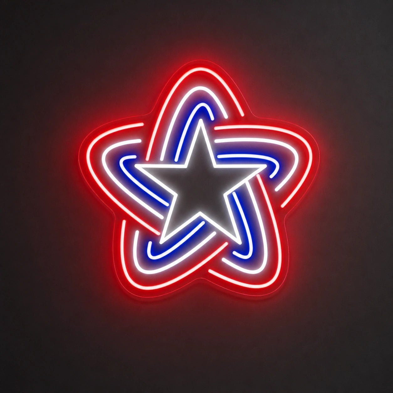 Patriotic Line Star LED Neon Sign - Shineneon