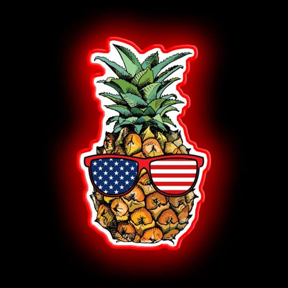 Patriotic Pineapple 4th Of July Neon Sign - Shineneon