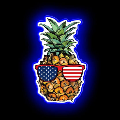 Patriotic Pineapple 4th Of July Neon Sign - Shineneon