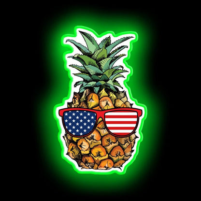 Patriotic Pineapple 4th Of July Neon Sign - Shineneon