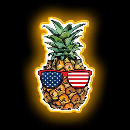 Patriotic Pineapple 4th Of July Neon Sign - Shineneon
