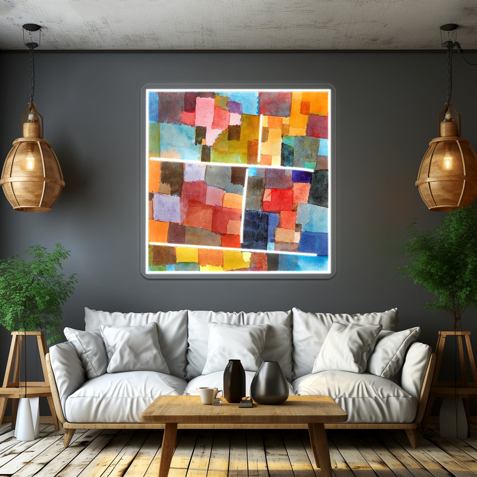Paul Klee Abstract Art Wall Artwork Neon Signs | Shineneon