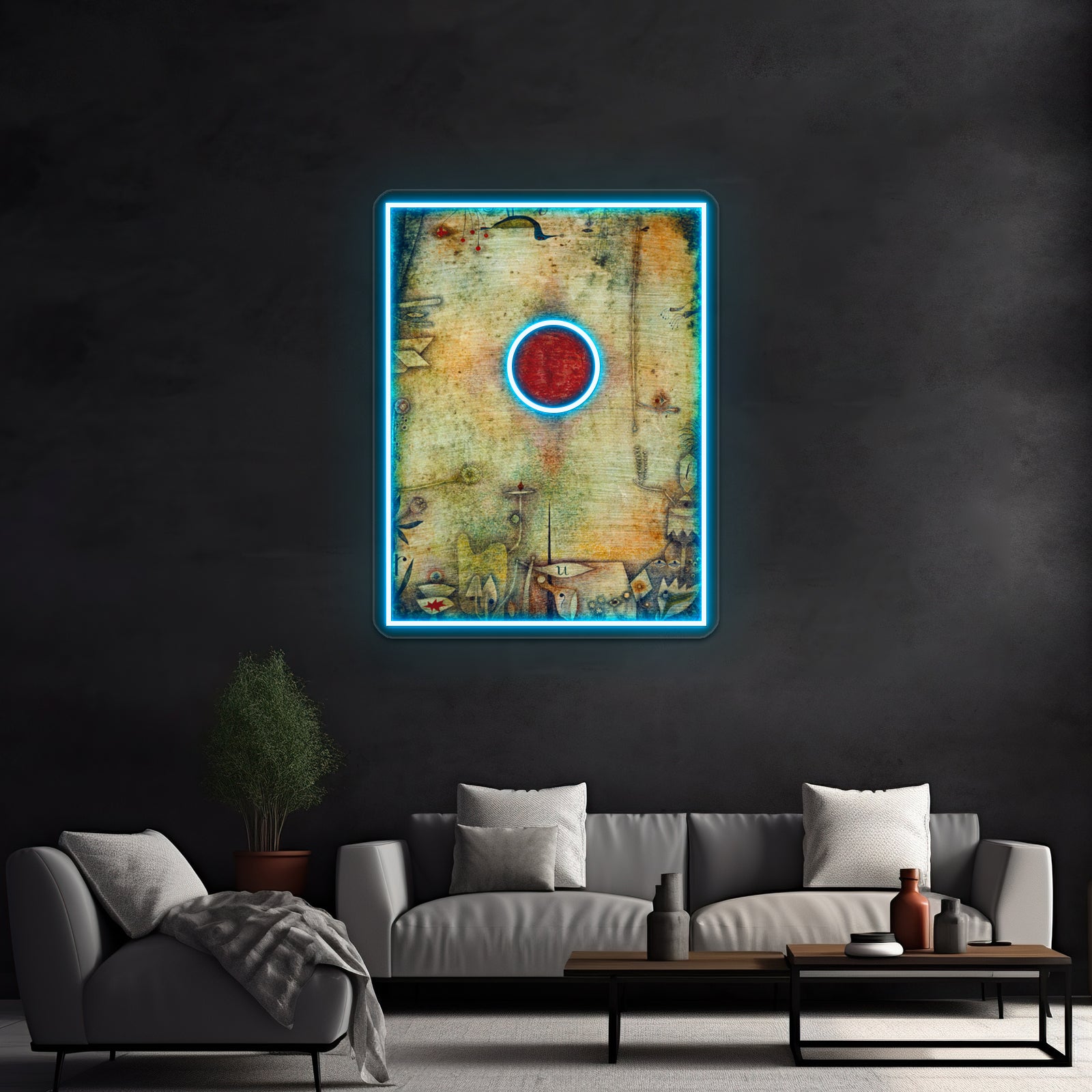 Paul Klee Hd Ad Marginem 1930 Wall Artwork Neon Signs | Shineneon