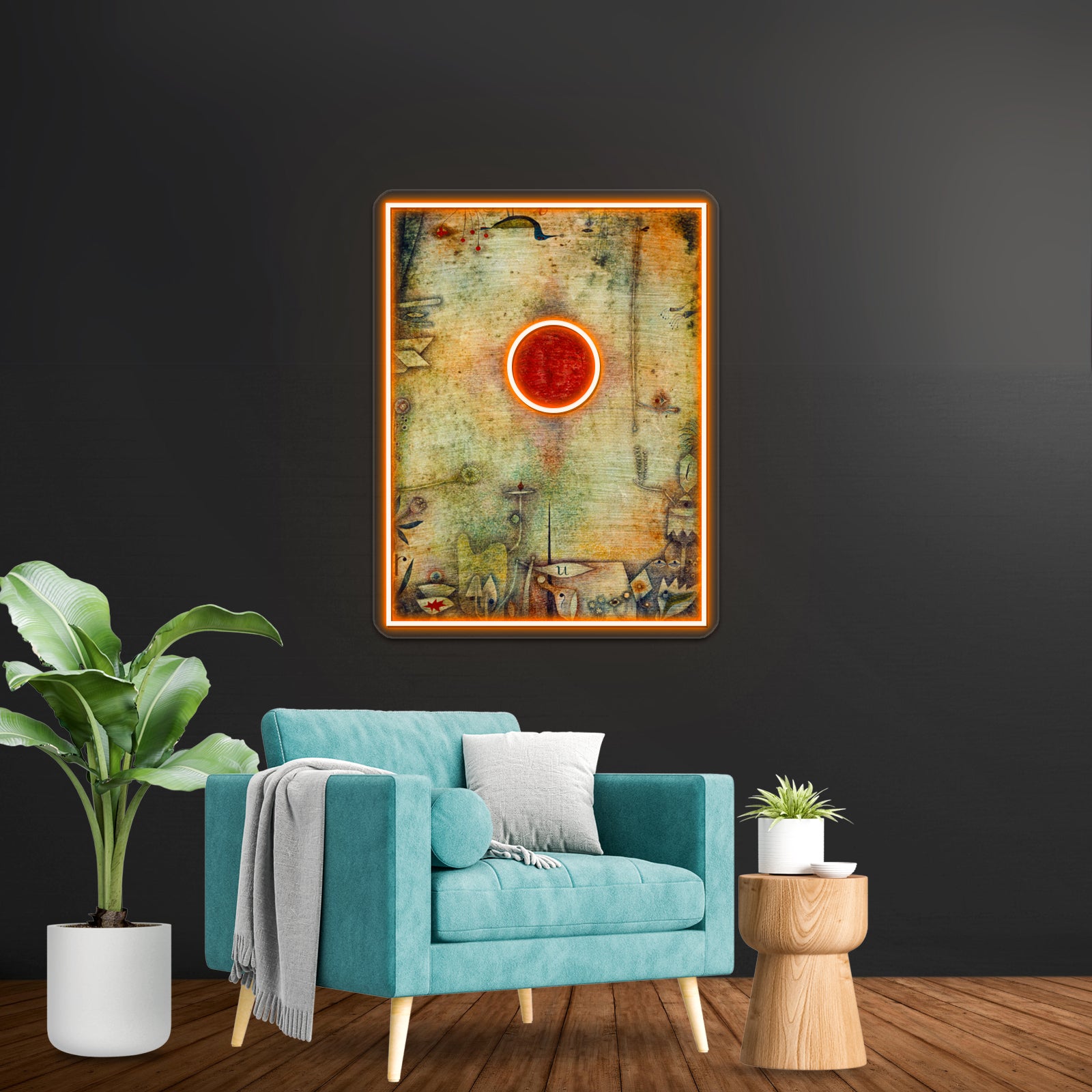 Paul Klee Hd Ad Marginem 1930 Wall Artwork Neon Signs | Shineneon