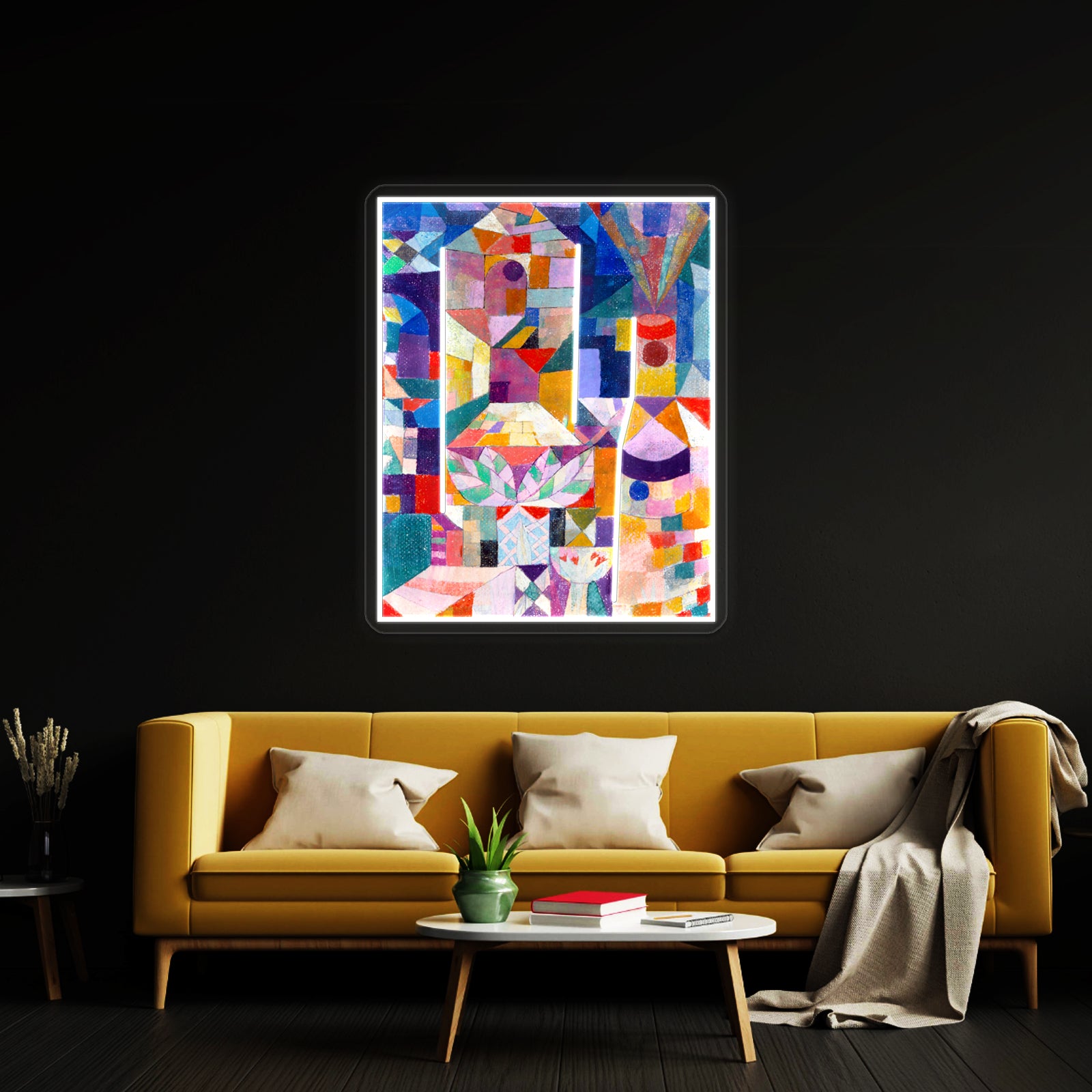 Paul Klee Hd Burggarten 1919 Wall Artwork Neon Signs | Shineneon