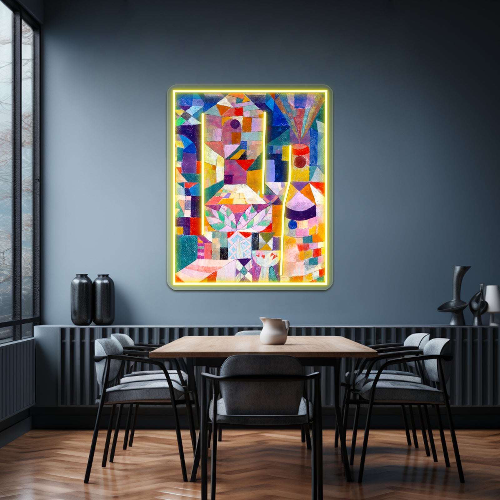 Paul Klee Hd Burggarten 1919 Wall Artwork Neon Signs | Shineneon