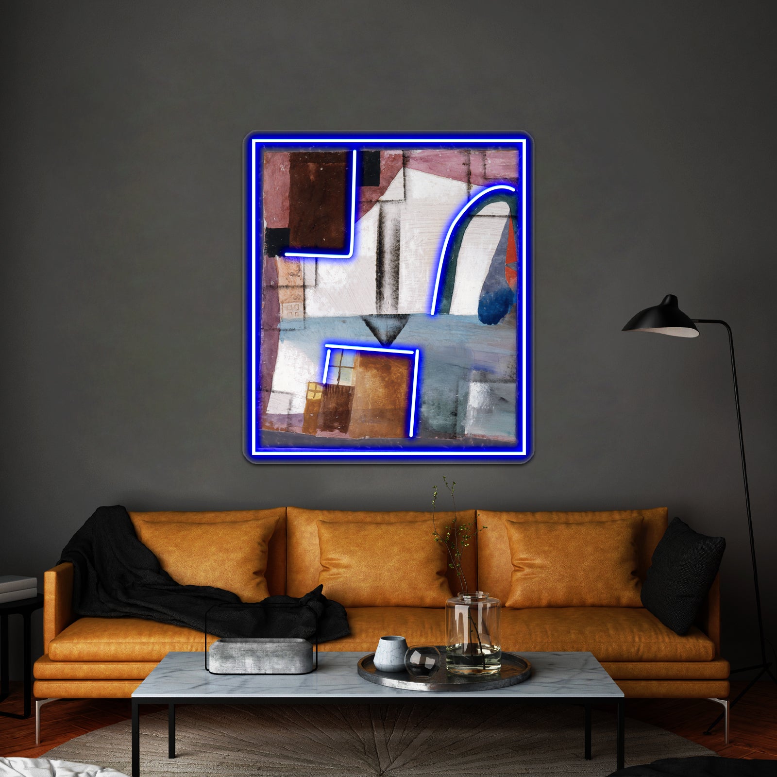 Paul Klee White Easter Ii Abstract Pattern Wall Artwork Neon Signs | Shineneon