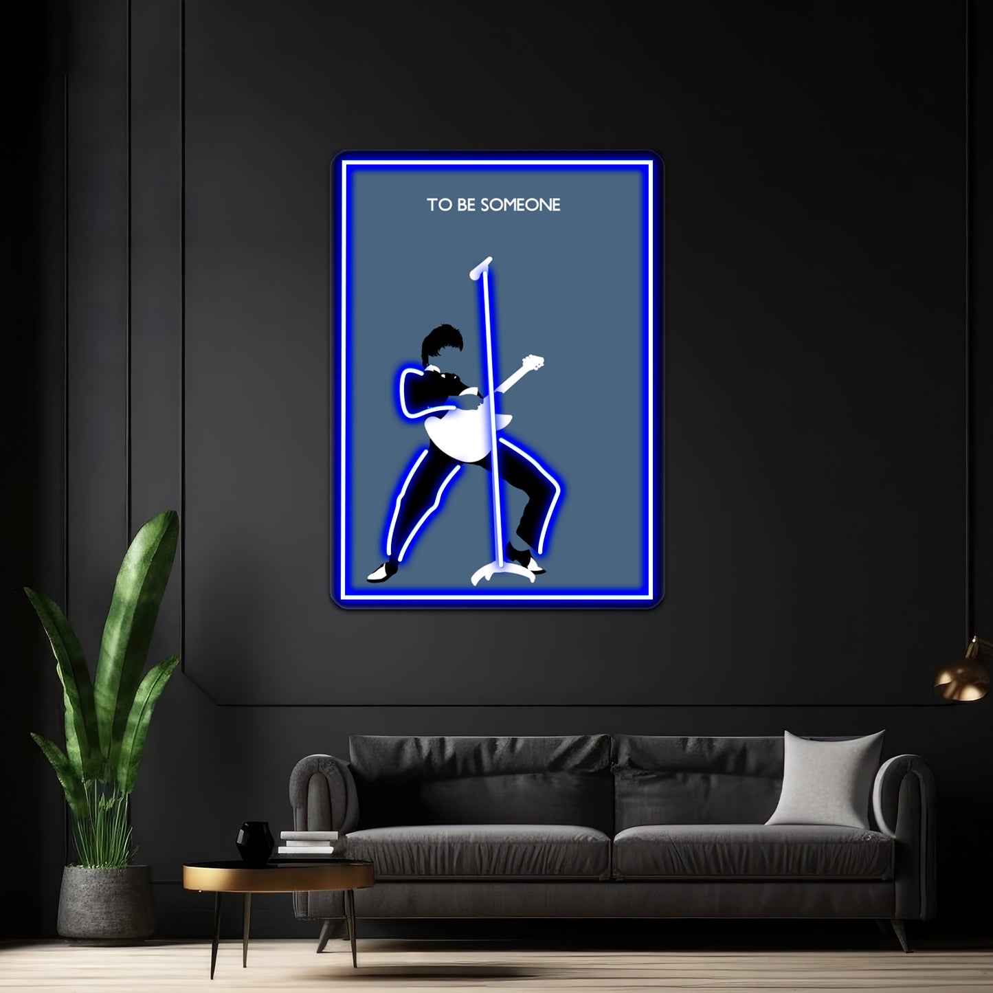 Paul Weller Of The Jam Minimalist Pop Artwork Neon Wall Sign