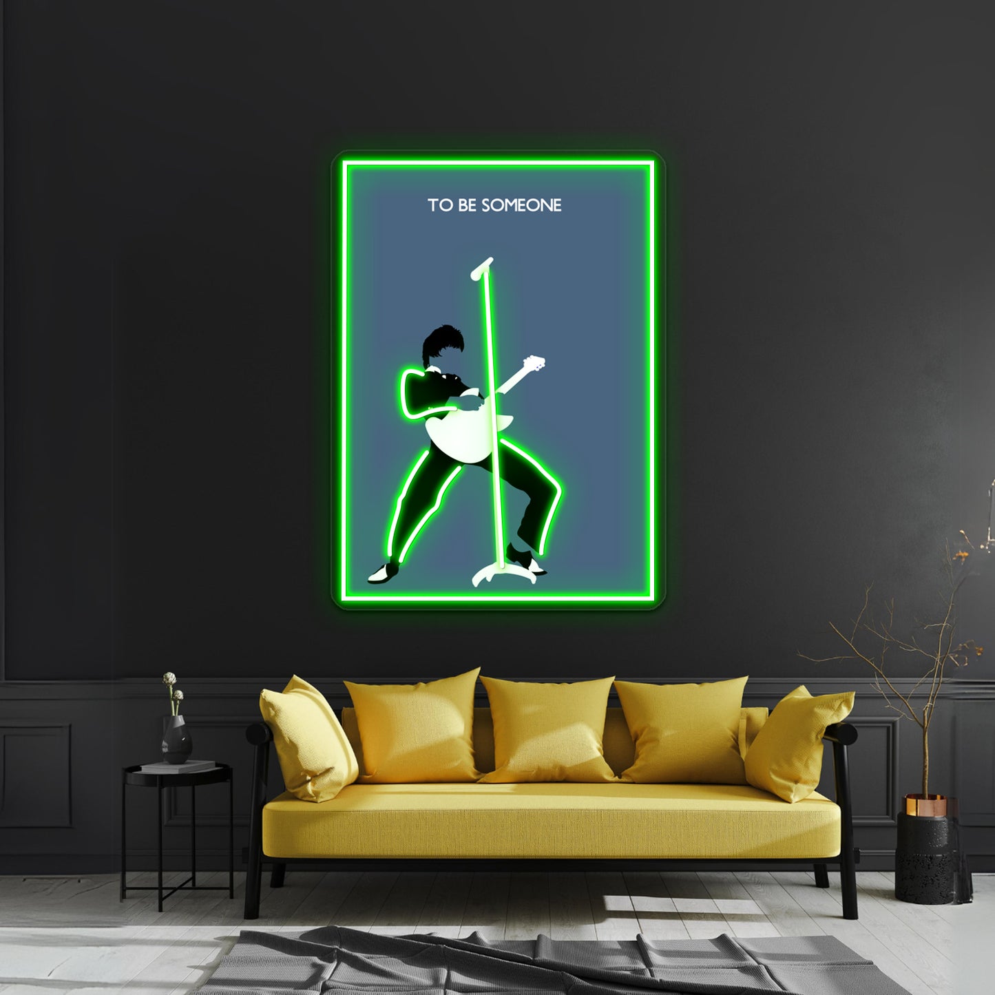 Paul Weller Of The Jam Minimalist Pop Artwork Neon Wall Sign