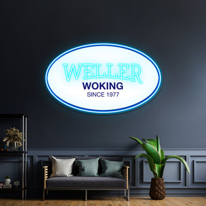 Paul Weller Woking Artwork Neon Wall Sign