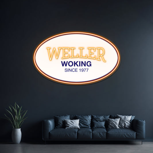 Paul Weller Woking Artwork Neon Wall Sign