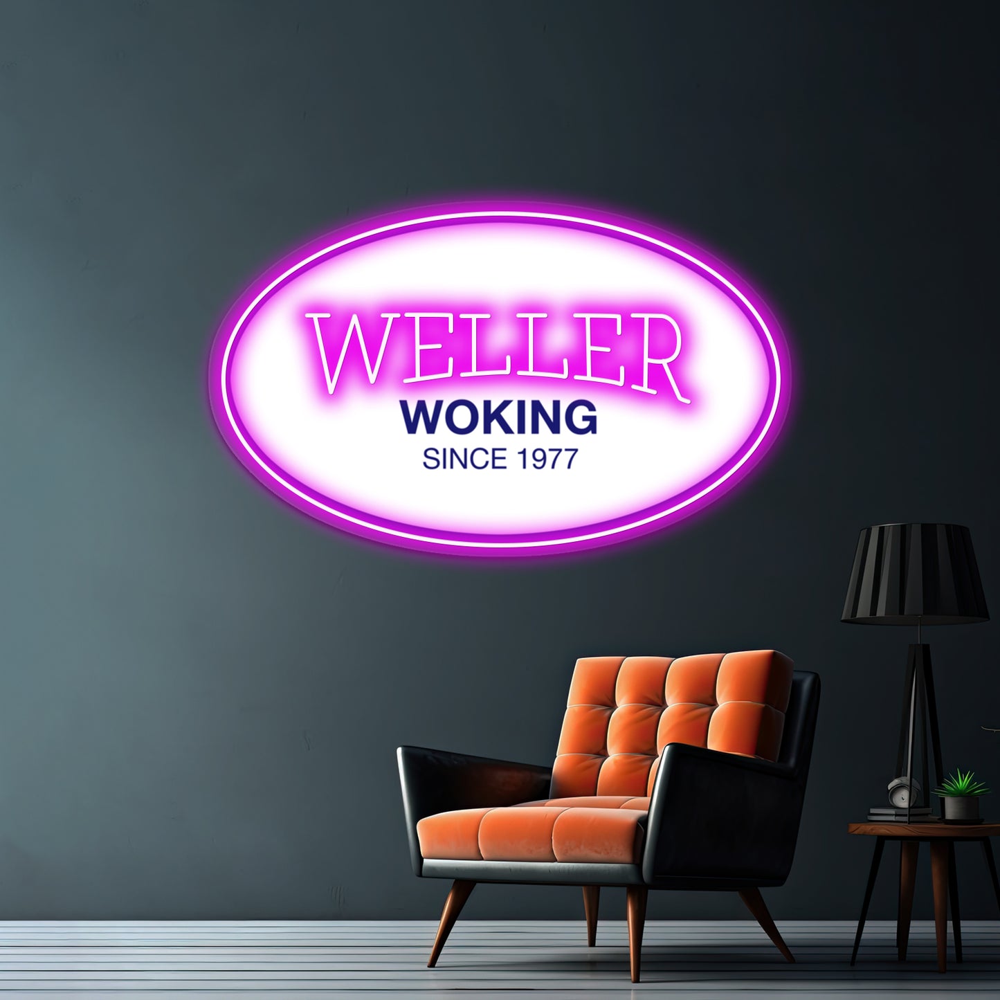 Paul Weller Woking Artwork Neon Wall Sign